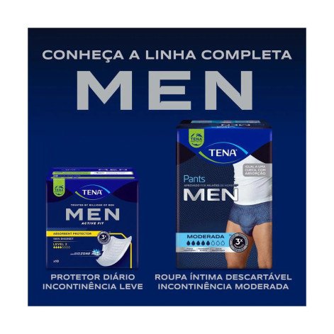 Roupa Íntima Descartável Tena Pants Men P/M 16 unidades