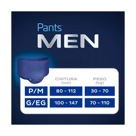 Roupa Íntima Descartável Tena Pants Men G/EG 16 unidades