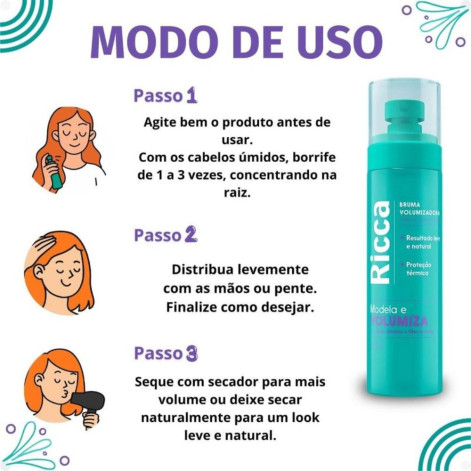 Bruma Volumizadora Ricca Modela e Volumiza 150ml