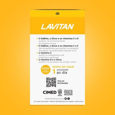 Multivitamínico Lavitan Imunidade CDZSE 30 Comprimidos