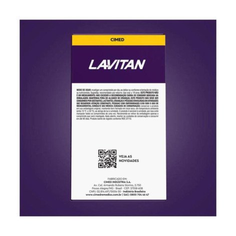 Melatonina 0,21mg Sabor Morango com 90 Comprimidos Mastigáveis Lavitan