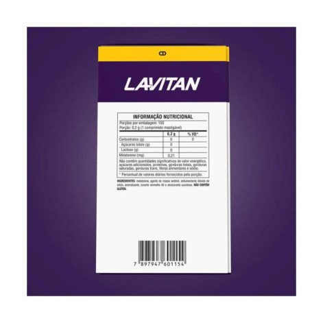 Melatonina Lavitan Morango 150 Comprimidos