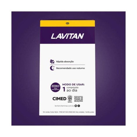 Melatonina Lavitan Morango 150 Comprimidos