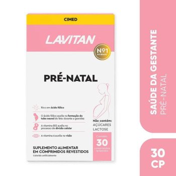 Suplemento Alimentar Lavitan Pré-Natal 30 Comprimidos
