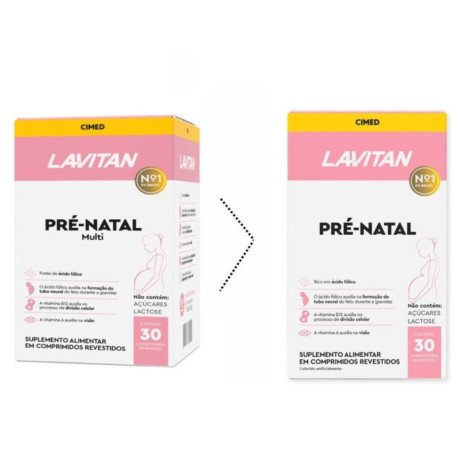 Suplemento Alimentar Lavitan Pré-Natal 30 Comprimidos