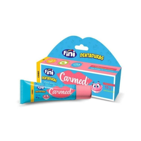 Hidratante Labial Carmed Fini Dentaduras Incolor Efeito Gloss 10g