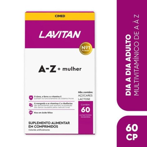 Suplemento Alimentar Lavitan AZ Mulher 60 Comprimidos