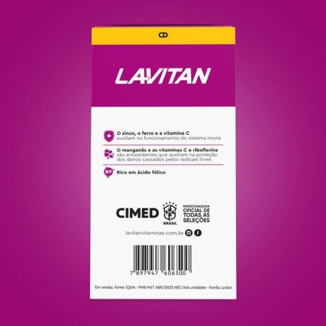 Suplemento Alimentar Lavitan AZ Mulher 60 Comprimidos