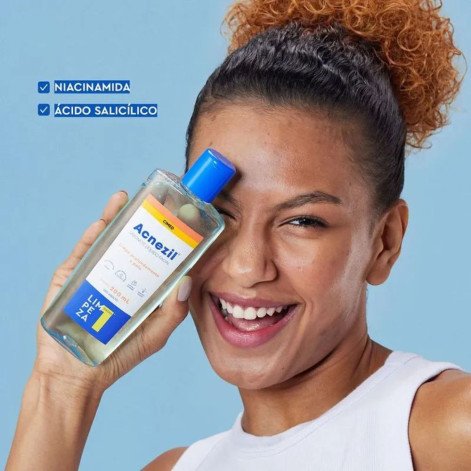 Sabonete Líquido Facial Anti Acne Acnezil Antisséptico 200ml