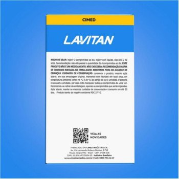 Lavitan Calcio 600mg + 200ui Vitamina D3 Suplemento com 60 comprimidos - Cimed