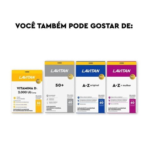 Suplemento Vitamínico Ômega 3 1000mg Com 120 Cápsulas Lavitan Cimed