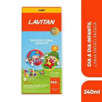 Polivitamínico Infantil Lavitan Kids Solução Oral Laranja 240ml