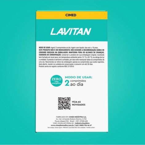 Lavitan Memoria Suplemento Alimentar 60 cápsulas Cimed