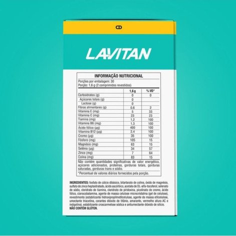 Lavitan Memoria Suplemento Alimentar 60 cápsulas Cimed