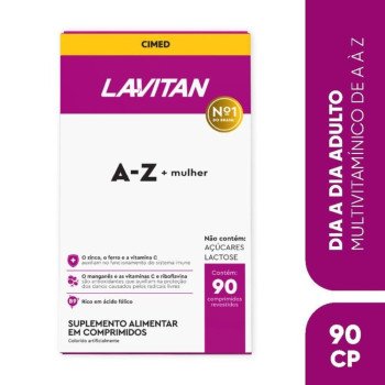 Multivitamínico Lavitan AZ Mulher 90 Comprimidos