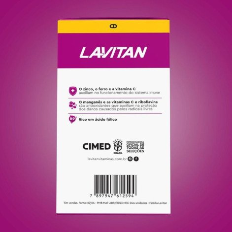 Multivitamínico Lavitan AZ Mulher 90 Comprimidos