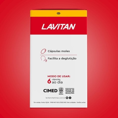 Lavitan Ômega 3 6 9 + com 90 Cápsulas Gelatinosa