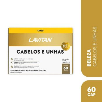 Multivitamínico Lavitan Cabelos E Unhas 60 Capsulas