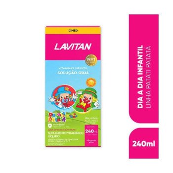 Multivitamínico Infantil Lavitan Solução Oral Com 240Ml Sabor Tutti Frutti