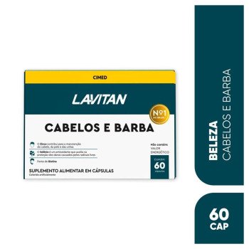 Lavitan Hair Men Cabelos e Barba 60 Cápsulas