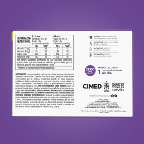 Lavitan Cálcio Mdk Com 30 Comprimidos Revestidos