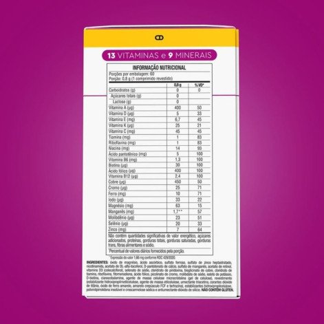 Polivitamínico Lavitan Super Fórmula A-Z + Mulher 60 Comprimidos Cimed