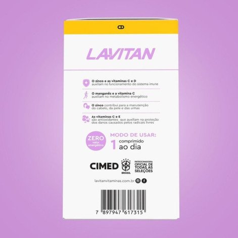 Suplemento Alimentar Lavitan Super Fórmula 50 Mais Mulher Com 60 Comprimidos