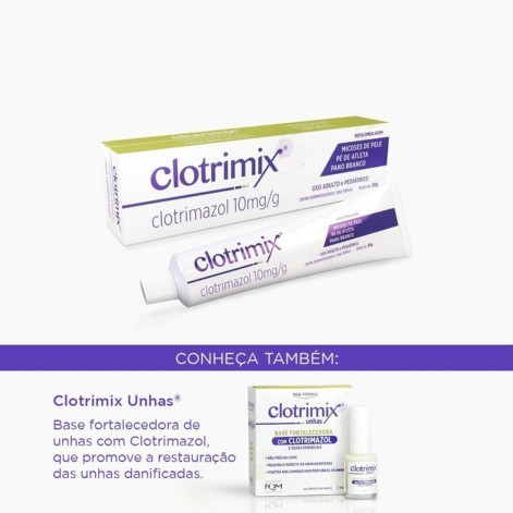 Clotrimix Clotrimazol 10mg/g Creme Dermatológico 20g