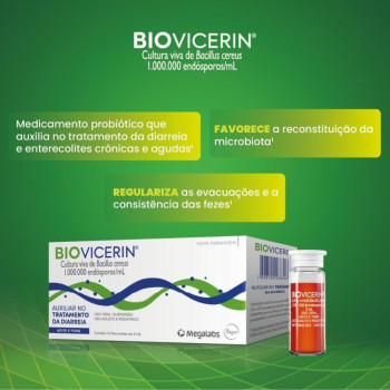 Probiótico Biovicerin 12 Flaconetes de 5ml