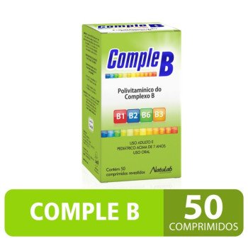  Comple B 50 Comprimidos Revestidos Natulab