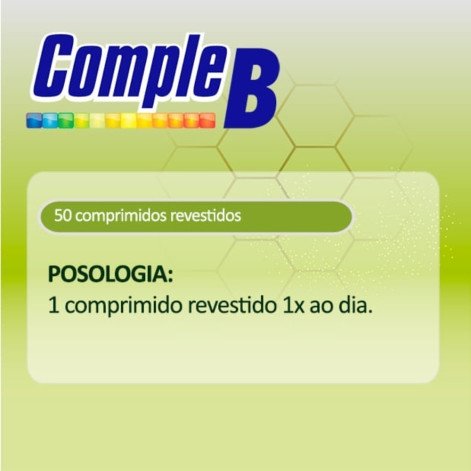  Comple B 50 Comprimidos Revestidos Natulab