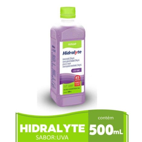 Hidralyte 45 Natulab Sabor Uva 500ml
