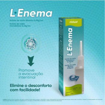 L-Enema 160mg/ml Natulab Solução Retal 130ml