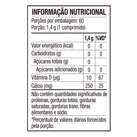 Calcitran D3 400ui Cálcio Citrato Malato Com Vitamina D 60 Comprimidos