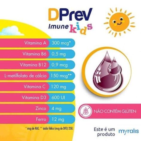 DPrev Imune Kids Suplemento Alimentar em Suspensão Oral 75ml