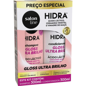 Kit Salon Line Hidra Ceramidas Shampoo 300ml + Condicionador 300ml