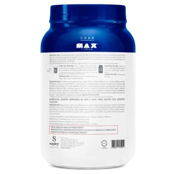 Whey Protein Max Titanium Top Whey 3w Mais Performance Baunilha 900g