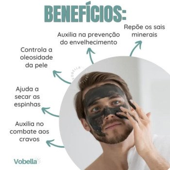 Argila Cinza Em Pó Com Carvão Ativado Natural Labotrat 100G