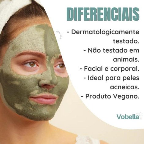 Argila Cinza Em Pó Com Carvão Ativado Natural Labotrat 100G