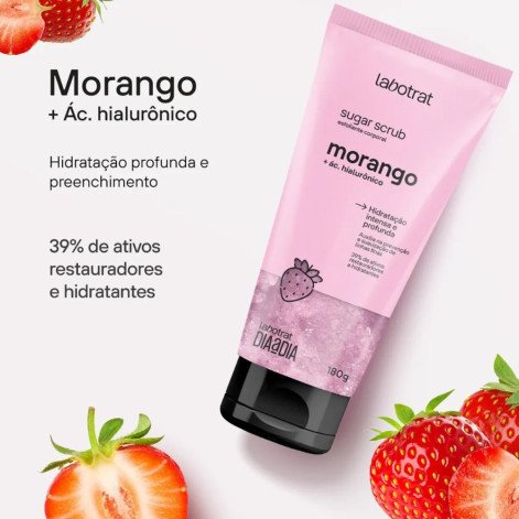 Esfoliante Corporal  Labotrat Sugar Scrub Morango 180g