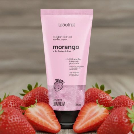 Esfoliante Corporal  Labotrat Sugar Scrub Morango 180g