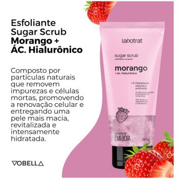 Esfoliante Corporal  Labotrat Sugar Scrub Morango 180g