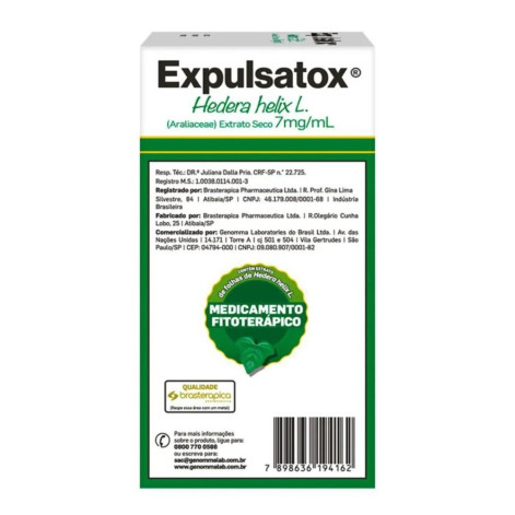 Expulsatox 7mg/ml Genomma Xarope Expectorante Uso Oral 100ml