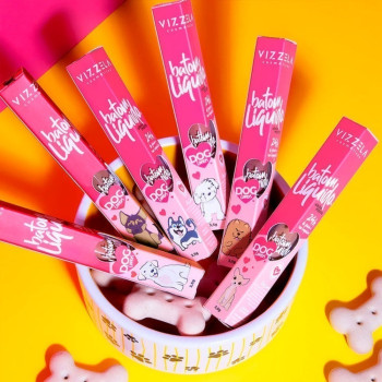 Batom Líquido Dog Lovers Cor 08 Cavalier 3,5g Vizzela Cosméticos