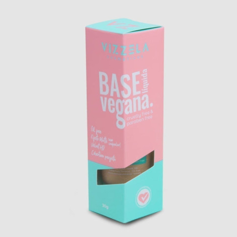 Base Liquida Vegana Matte Vizzela Cor 09 30g