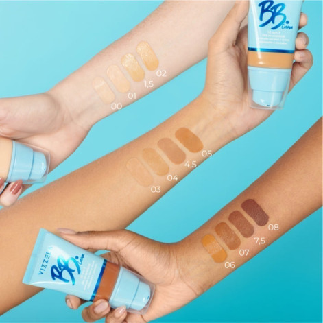 Base Liquida BB Cream Vizzela 10 em 1 FPS 30 Cor 01 35g