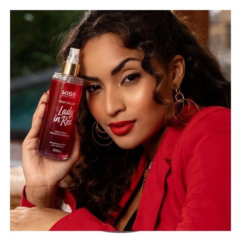 Body Splash Lady in Red Com 200ml Kiss New York