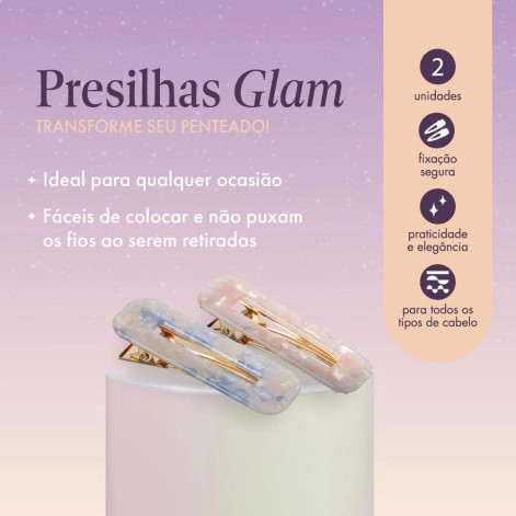 Presilha ProArt Glam Dourada 2 Unidades