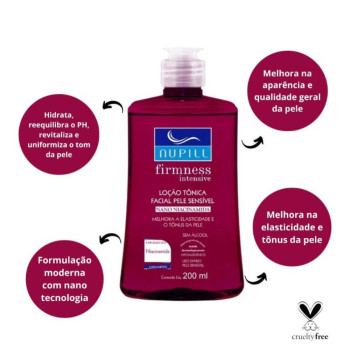Loção Tônica Facial Pele Sensível Nupill Firmness Intensive Nano Niacinamida 200ml