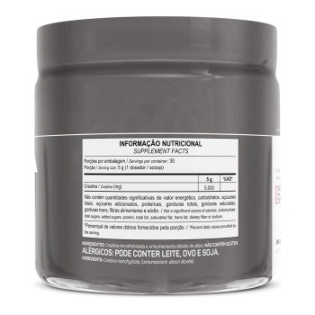 Creatina Monohidratada em Pó Sem Glúten 150 Gramas
